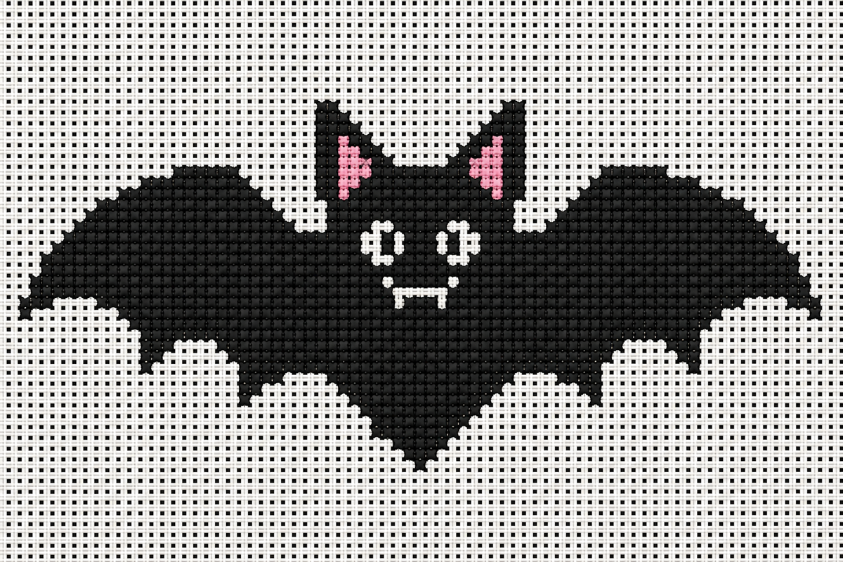 5x6 Bat Needlepoint Canvas