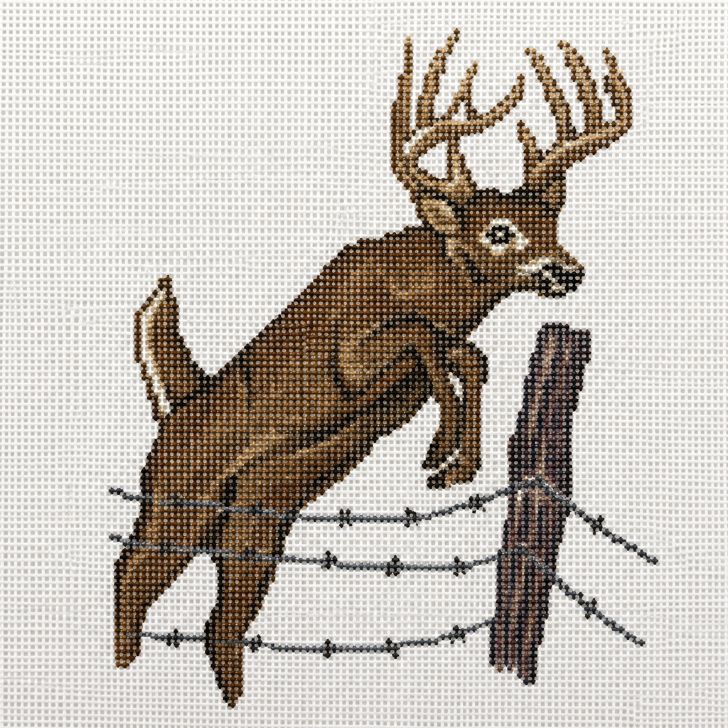 9x10 Deer Needlepoint Canvas