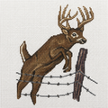 9x10 Deer Needlepoint Canvas