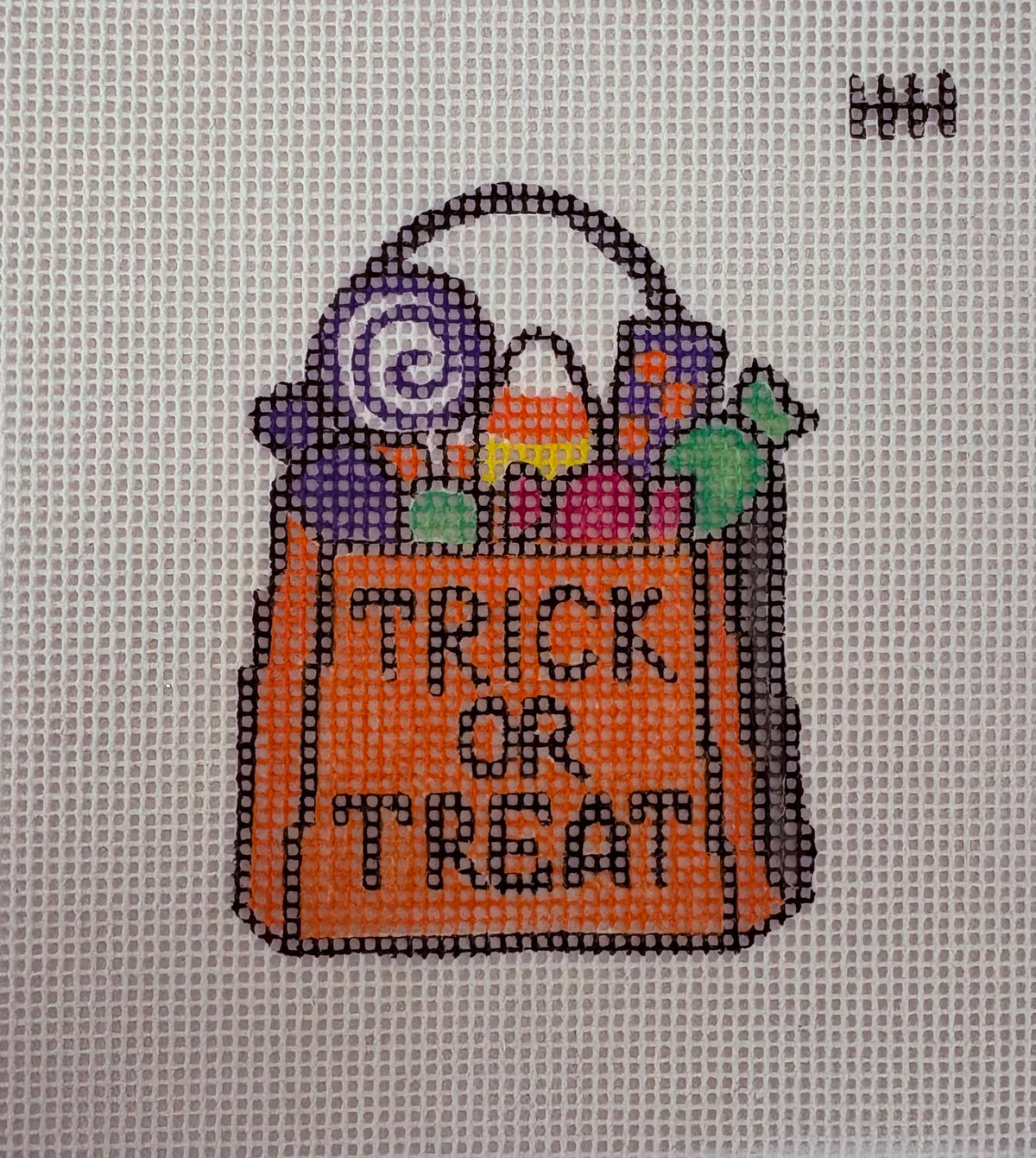 5x6 Trick-Or-Treat Needlepoint Canvas