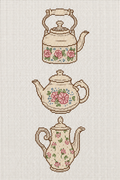 9x10 Tea Party Needlepoint Canvas