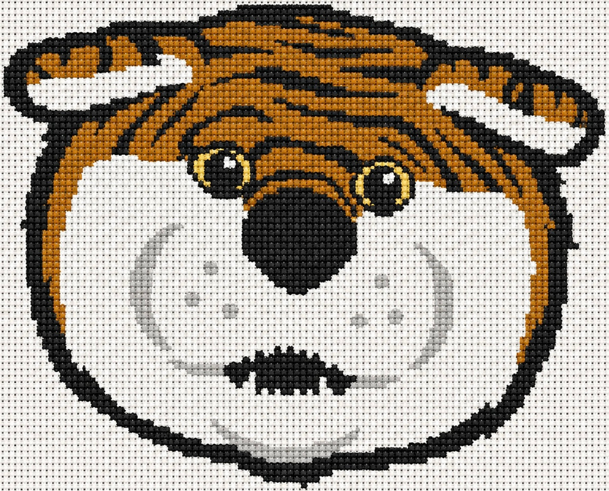 4x4 Mascot Tiger Head
