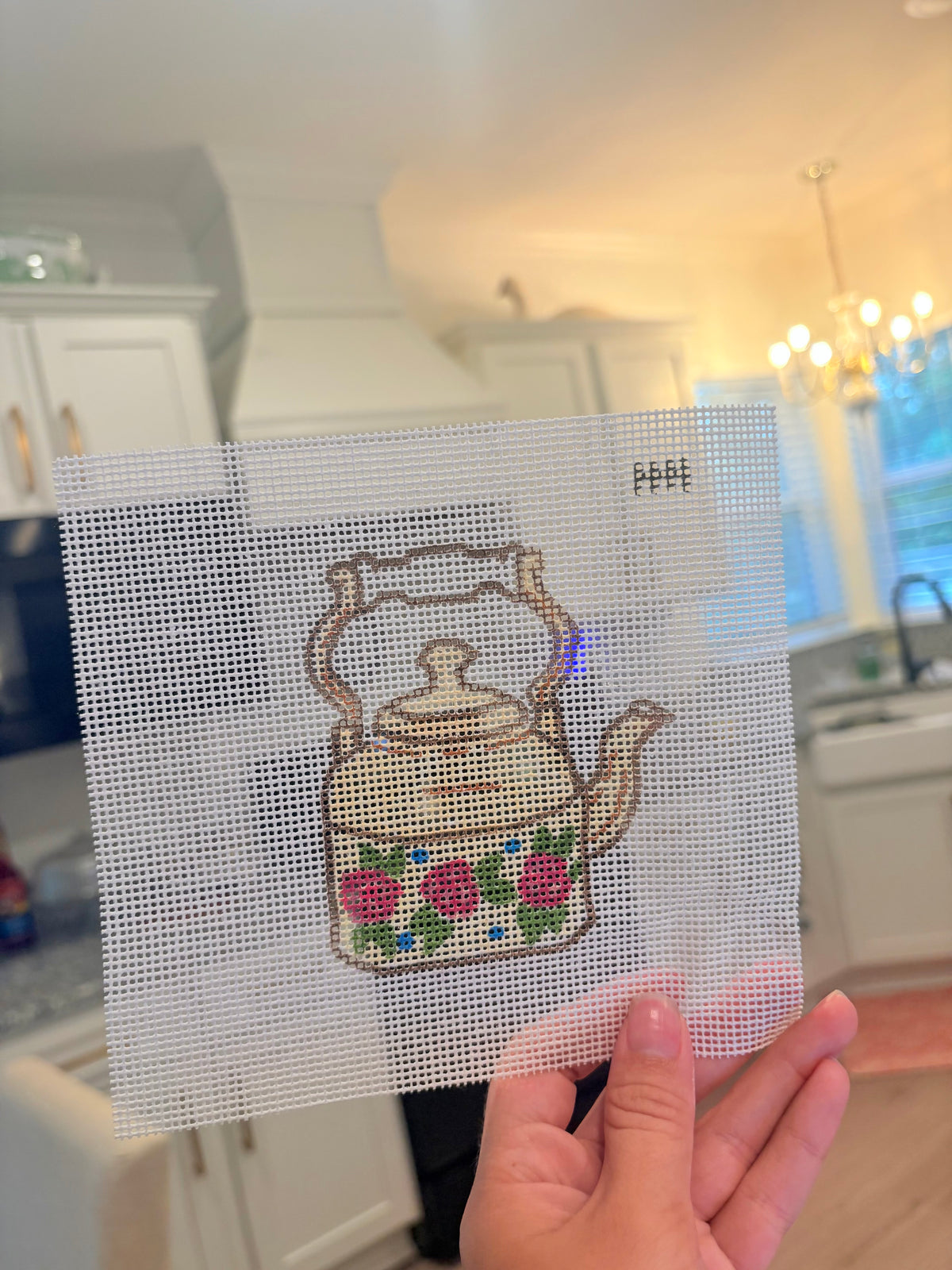 Vintage Kettle Needlepoint