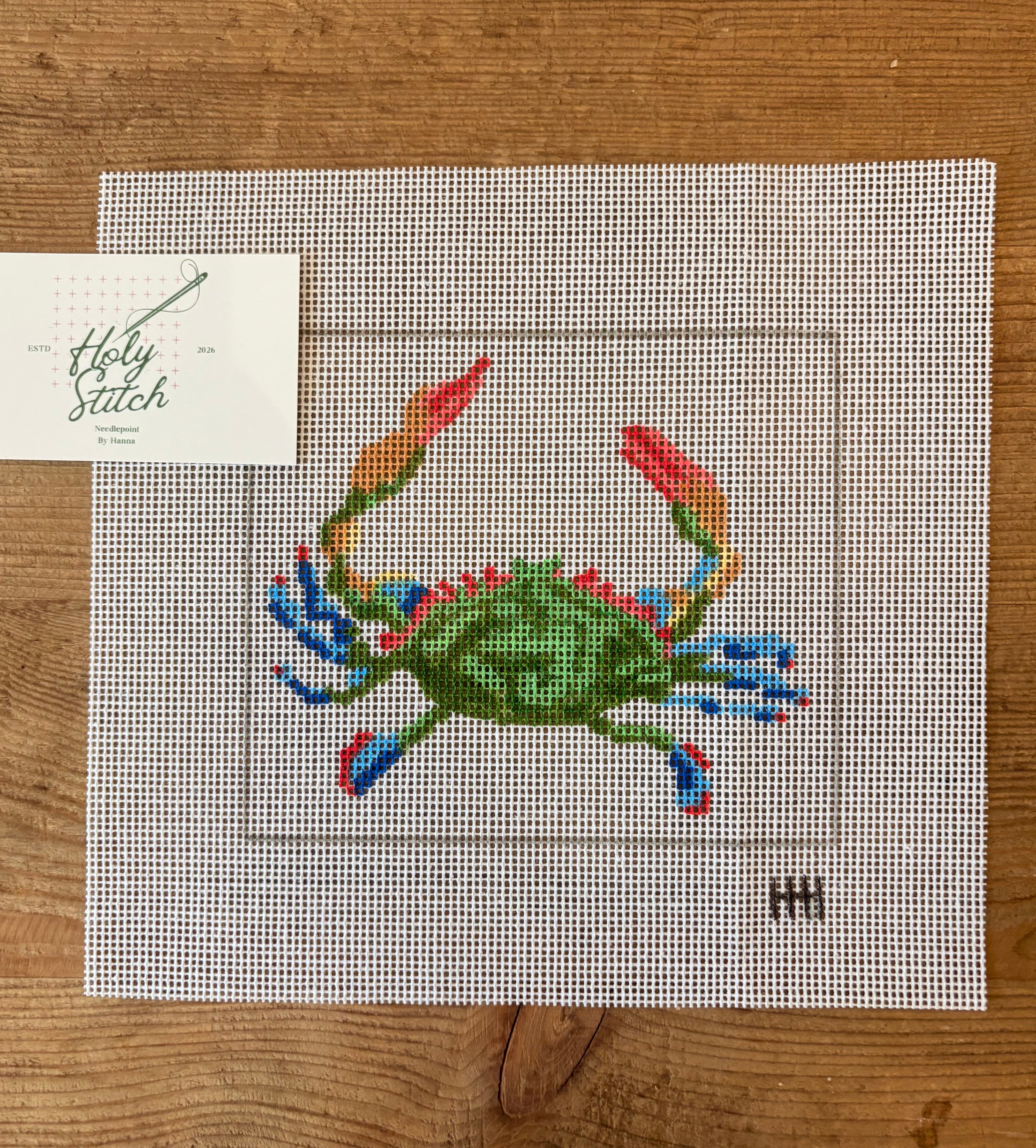 5x6 Crab Needlepoint Canvas