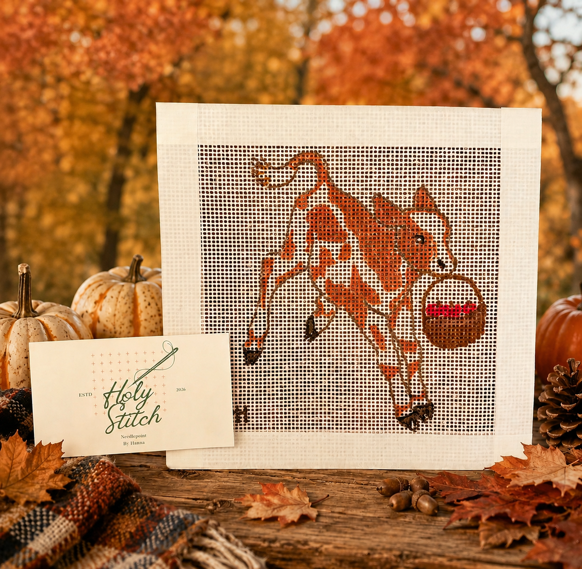 6x6 Happy Cow