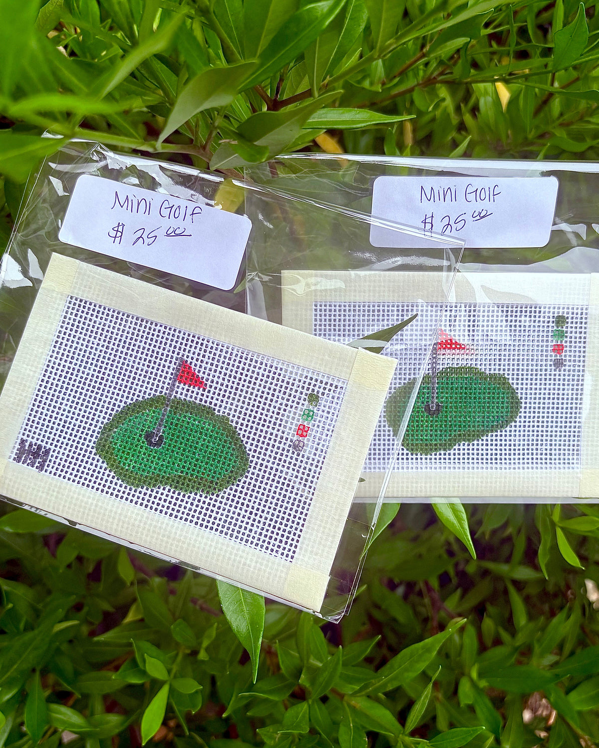 2x4 Mini Golf Needlepoint Canvas