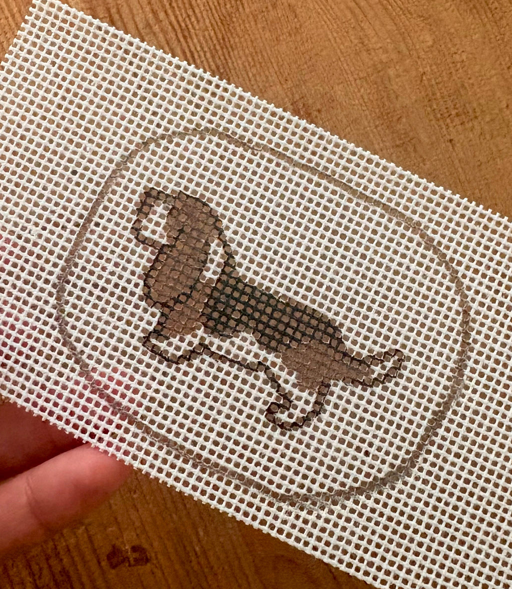 2x2 Beagle Needlepoint Canvas