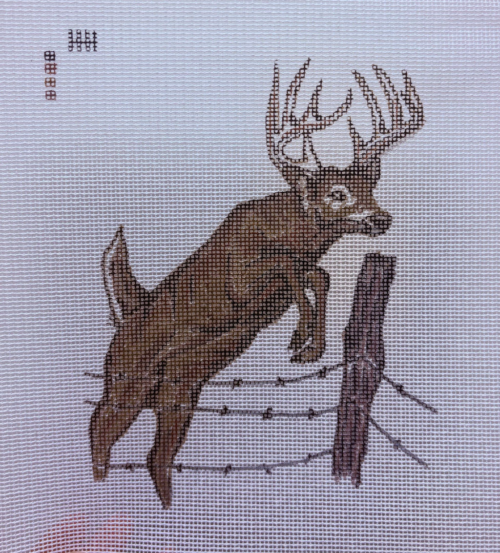 9x10 Deer Needlepoint Canvas