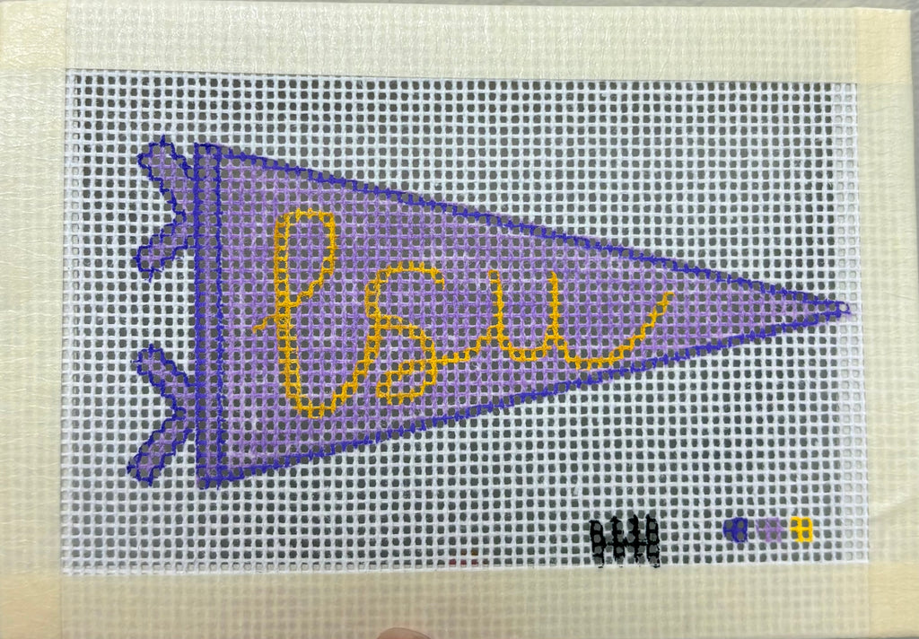 4x6 LSU Banner Needlepoint Canvas