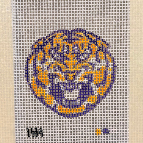 4x5 Tiger Head Needlepoint Canvas