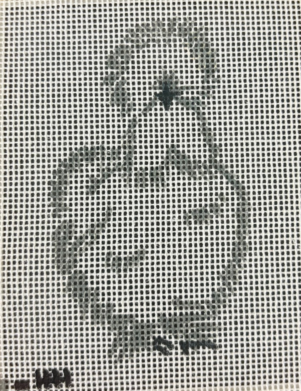 6x8 Silky Chicken Needlepoint Canvas